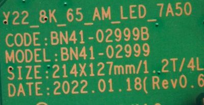 LED DRIVER PARA TV SAMSUNG / NUMERO DE PARTE BN94-17422D / BN41-02999B / BN9417422D / 17422D / BN97-20145A / PANEL CY-TB065JMAV3H / DISPLAY BN96-52427A / BN9652427A / MODELO QN65QN800BFXZA AD03 / QN65QN900BFXZA AD02 / QN65QN900BFXZA AA01 - Imagen 3